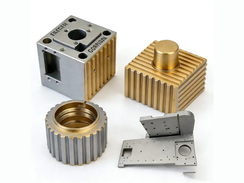 Finned manifold blocks